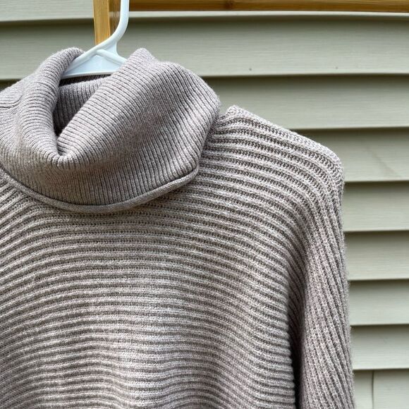 Poof Apparel SUPER SOFT Turtle neck sweater neutral warm stretchy top - Picture 4 of 6